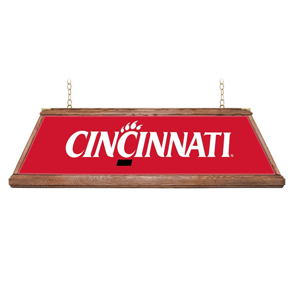 Cincinnati Bearcats Premium Wood Pool Table Light - Red