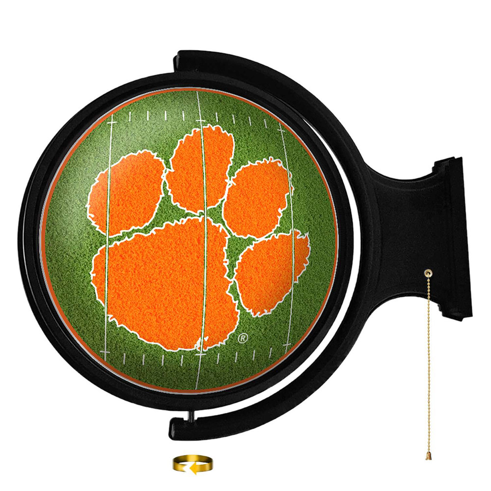 Clemson Tigers On the 50 - Rotating Lighted Wall Sign | The Fan-Brand | NCCLEM-115-22