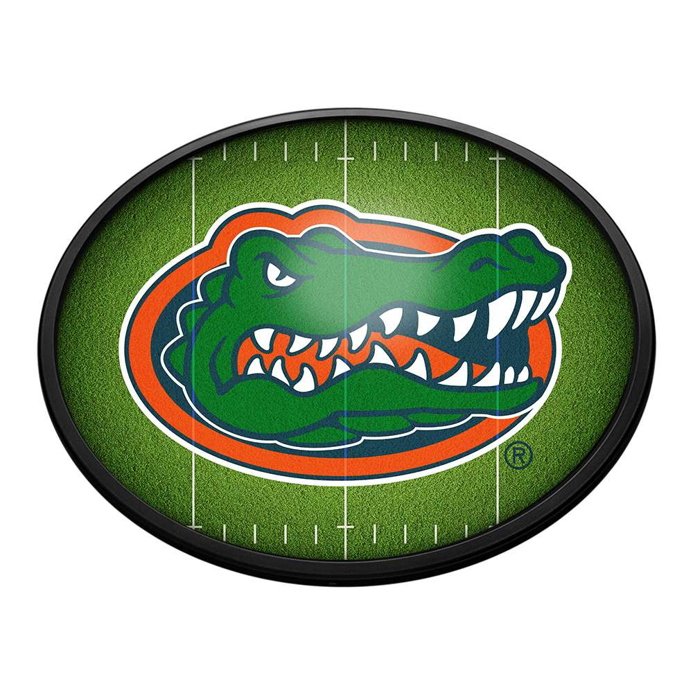 Florida Gators On the 50 - Oval Slimline Lighted Wall Sign | The Fan-Brand | NCFLGT-140-22