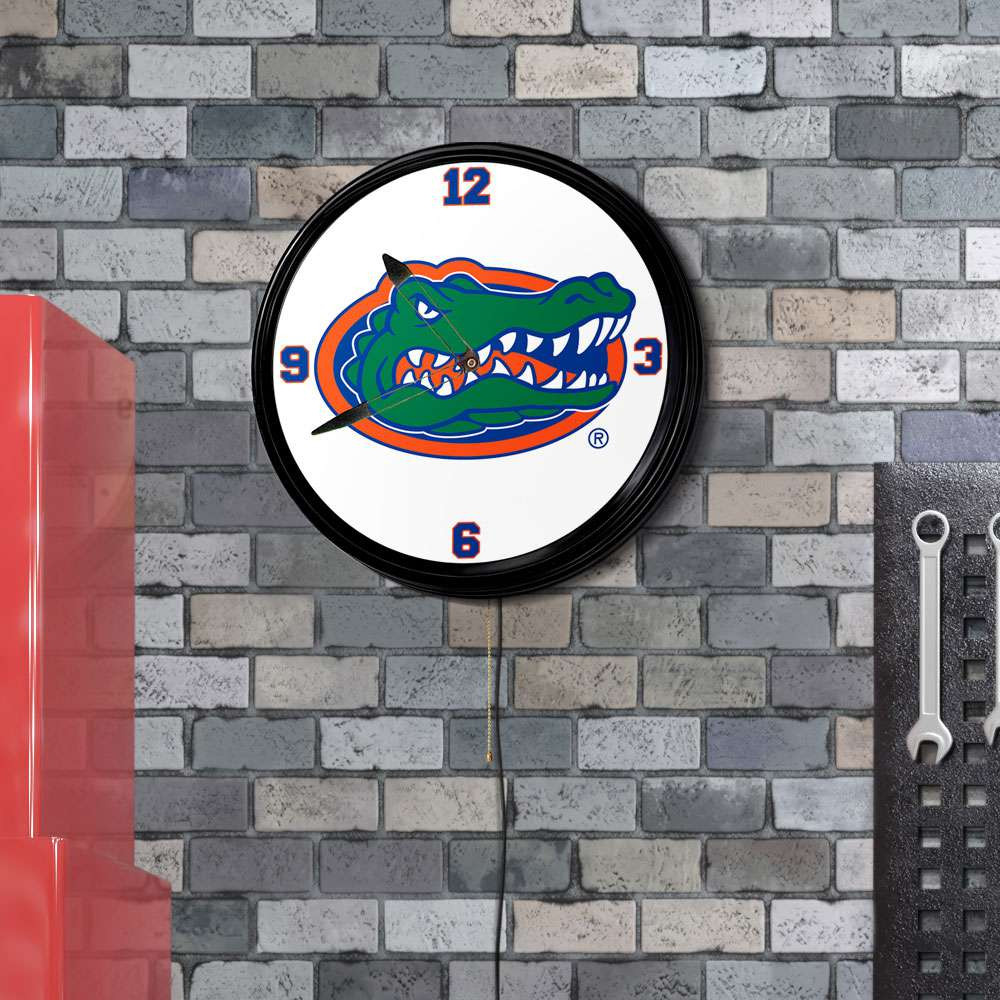 Florida Gators Retro Lighted Wall Clock