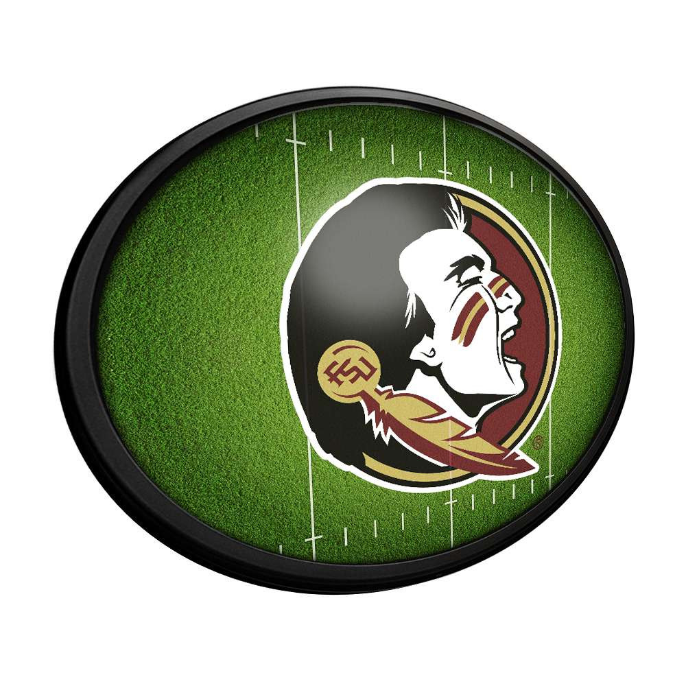 Florida State Seminoles On the 50 - Oval Slimline Lighted Wall Sign