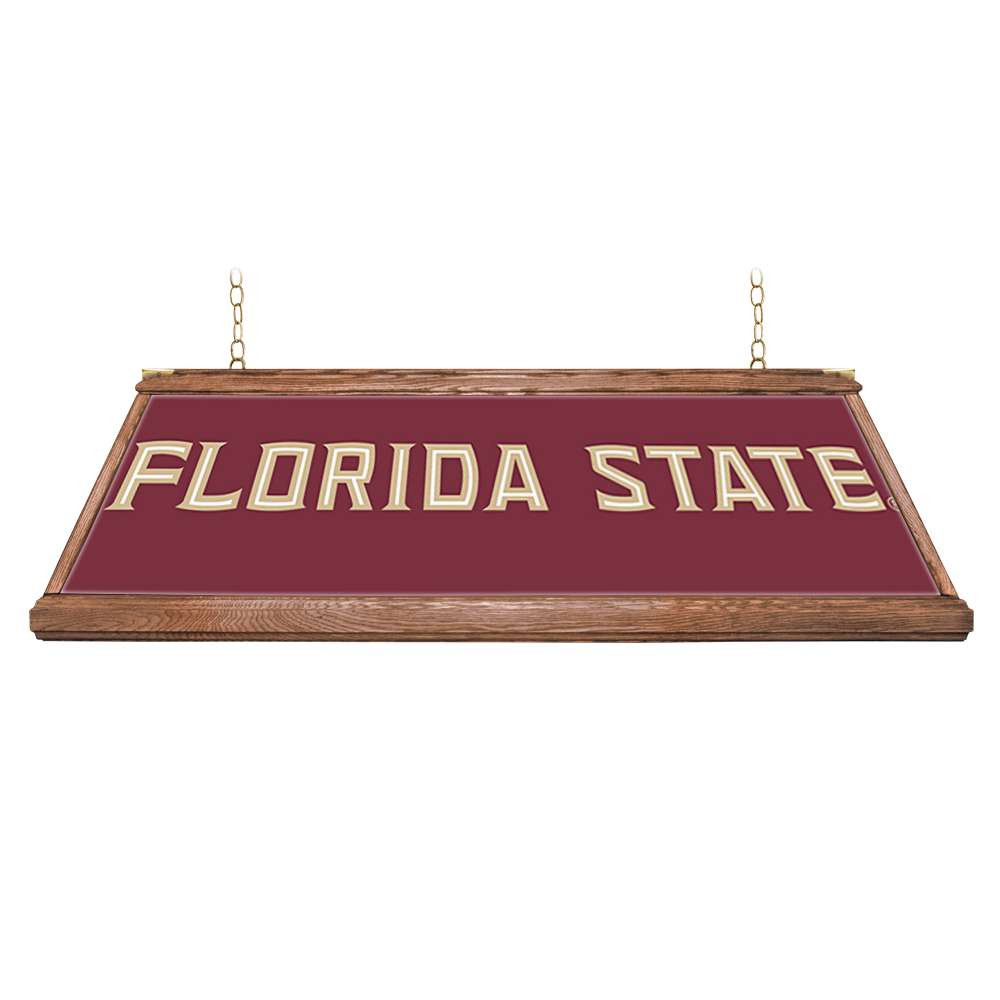 Florida State Seminoles Premium Wood Pool Table Light