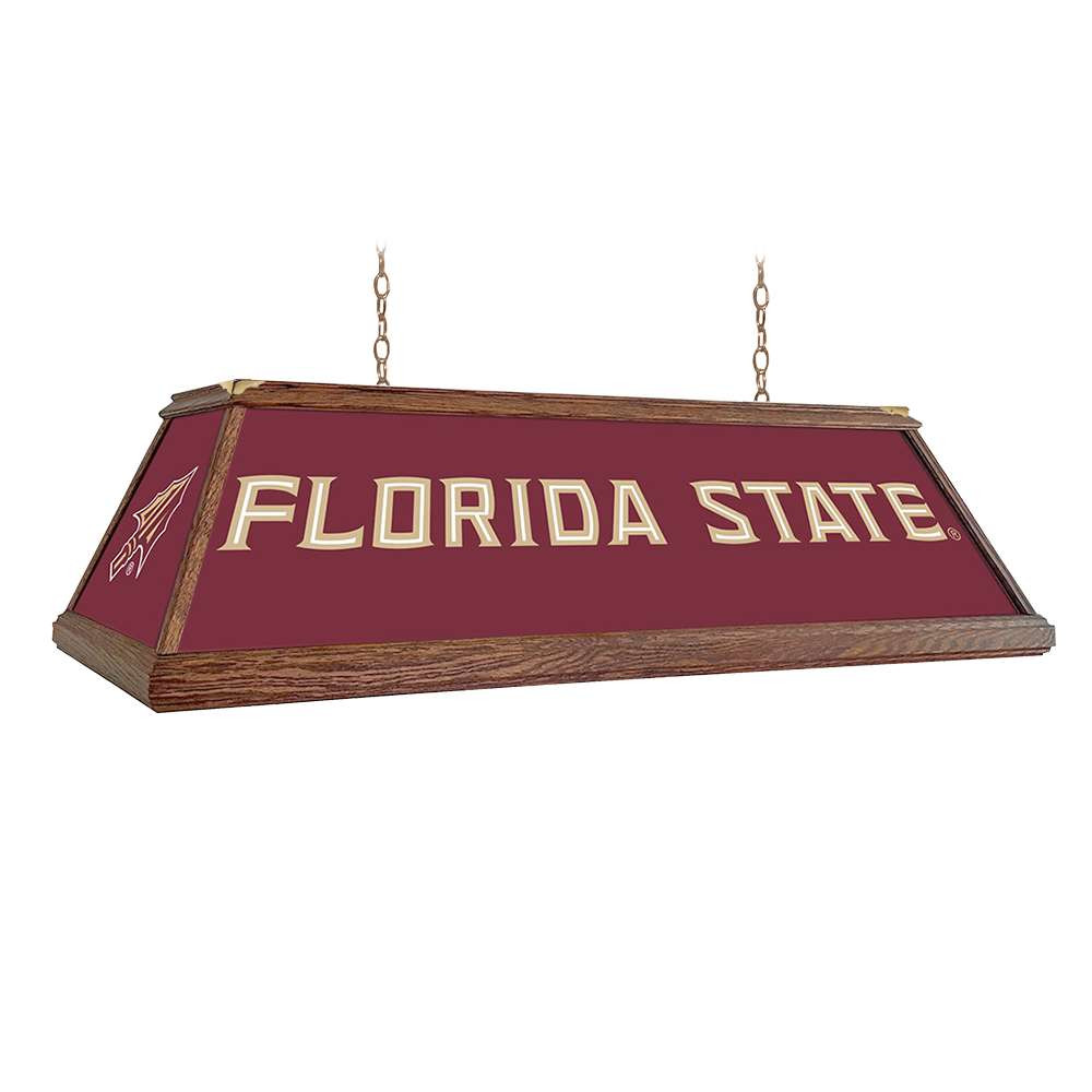 Florida State Seminoles Premium Wood Pool Table Light | The Fan-Brand | NCFSSM-330-01