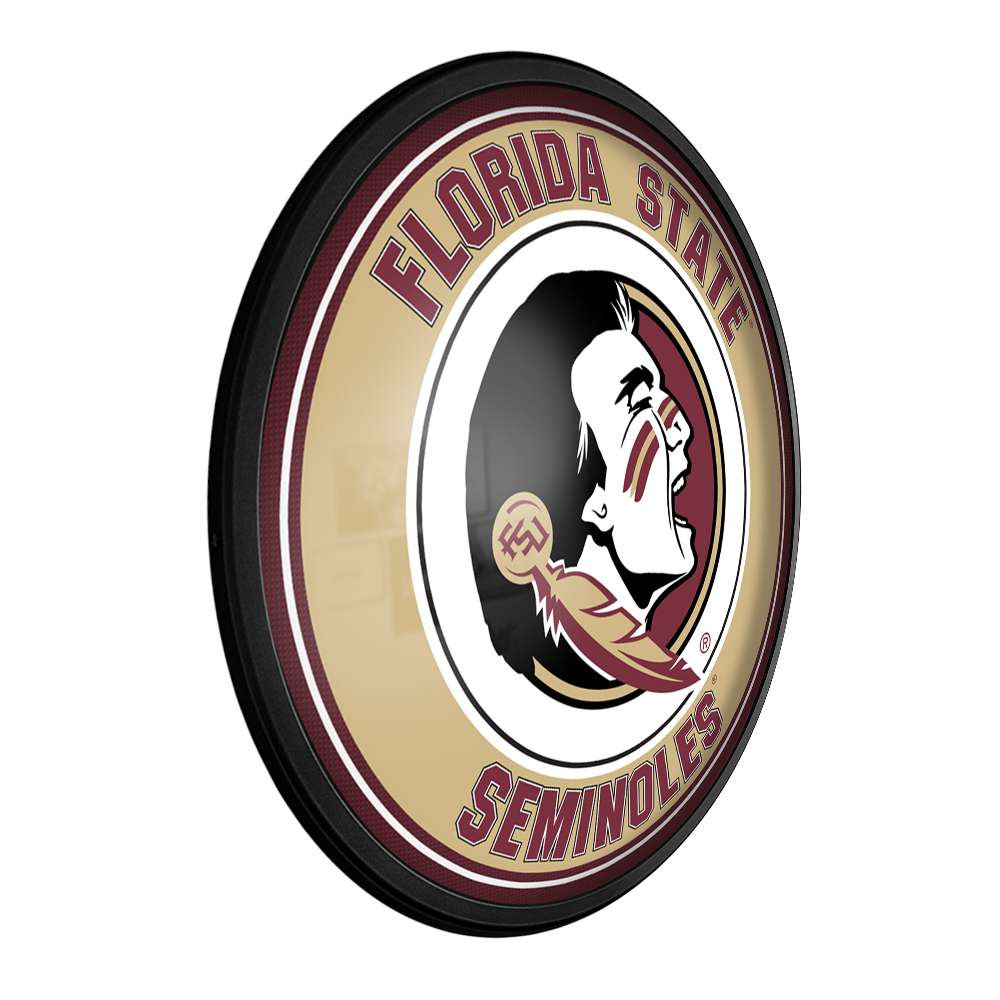 Florida State Seminoles Round Slimline Lighted Wall Sign