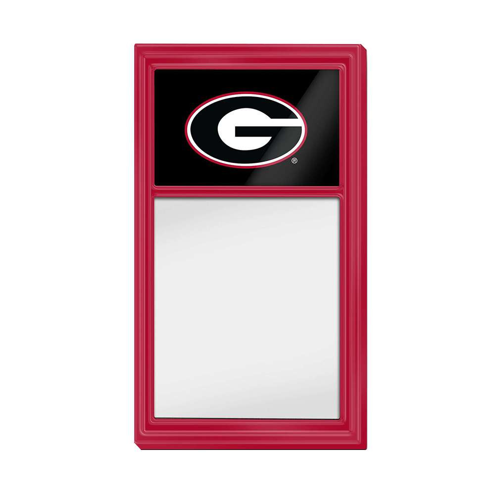 Georgia Bulldogs Dry Erase Note Board - Black Frame / Red | The Fan-Brand | NCGEOR-610-01B