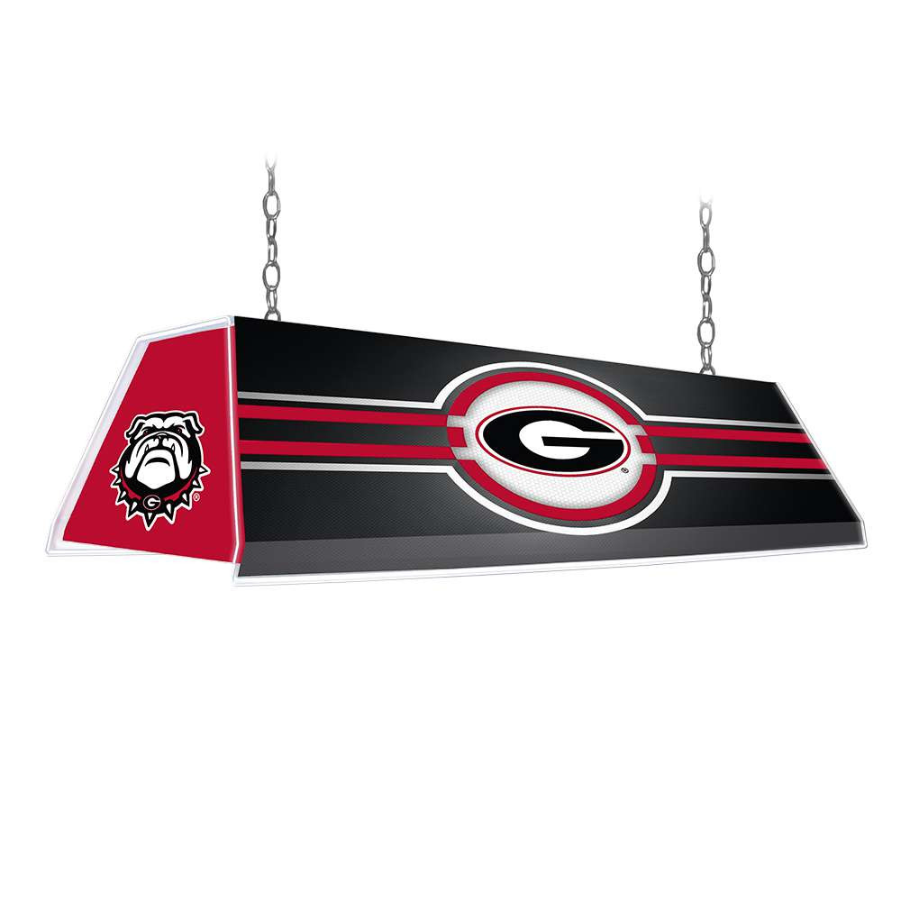 Georgia Bulldogs Edge Glow Pool Table Light - Black | The Fan-Brand | NCGEOR-320-01A