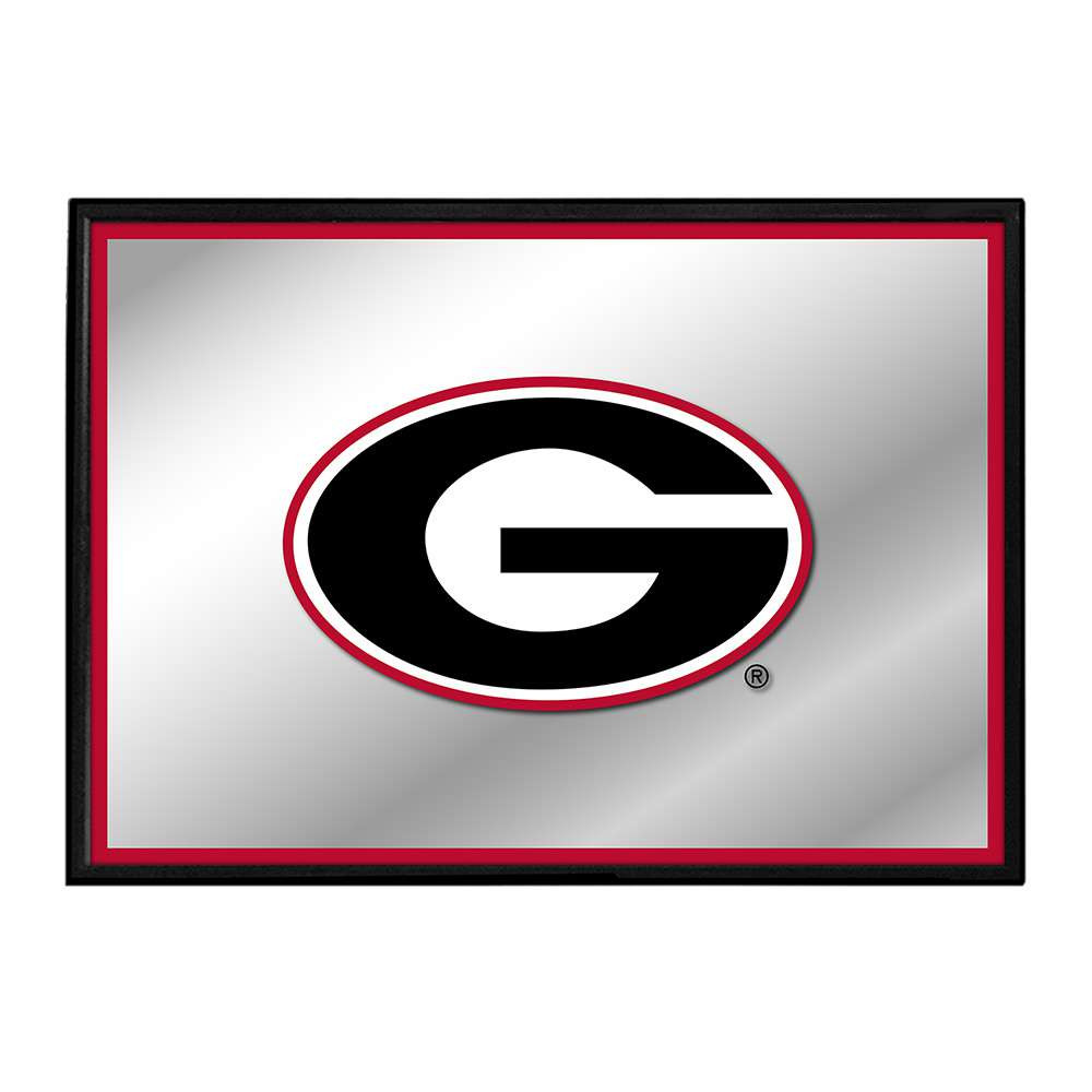 Georgia Bulldogs Framed Mirrored Wall Sign | The Fan-Brand | NCGEOR-265-01