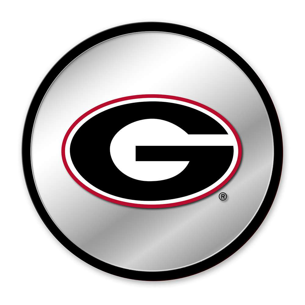 Georgia Bulldogs Modern Disc Mirrored Wall Sign | The Fan-Brand | NCGEOR-235-01B