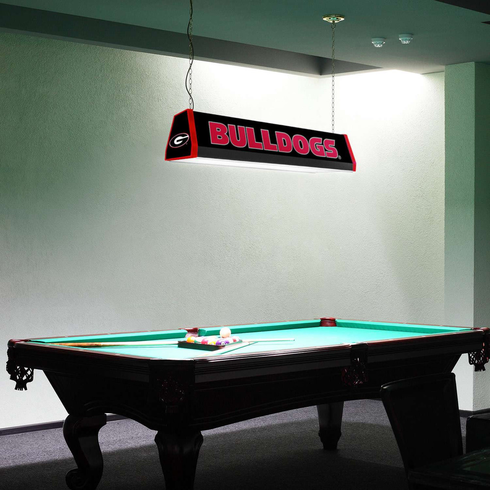 Georgia Bulldogs Standard Pool Table Light - Black