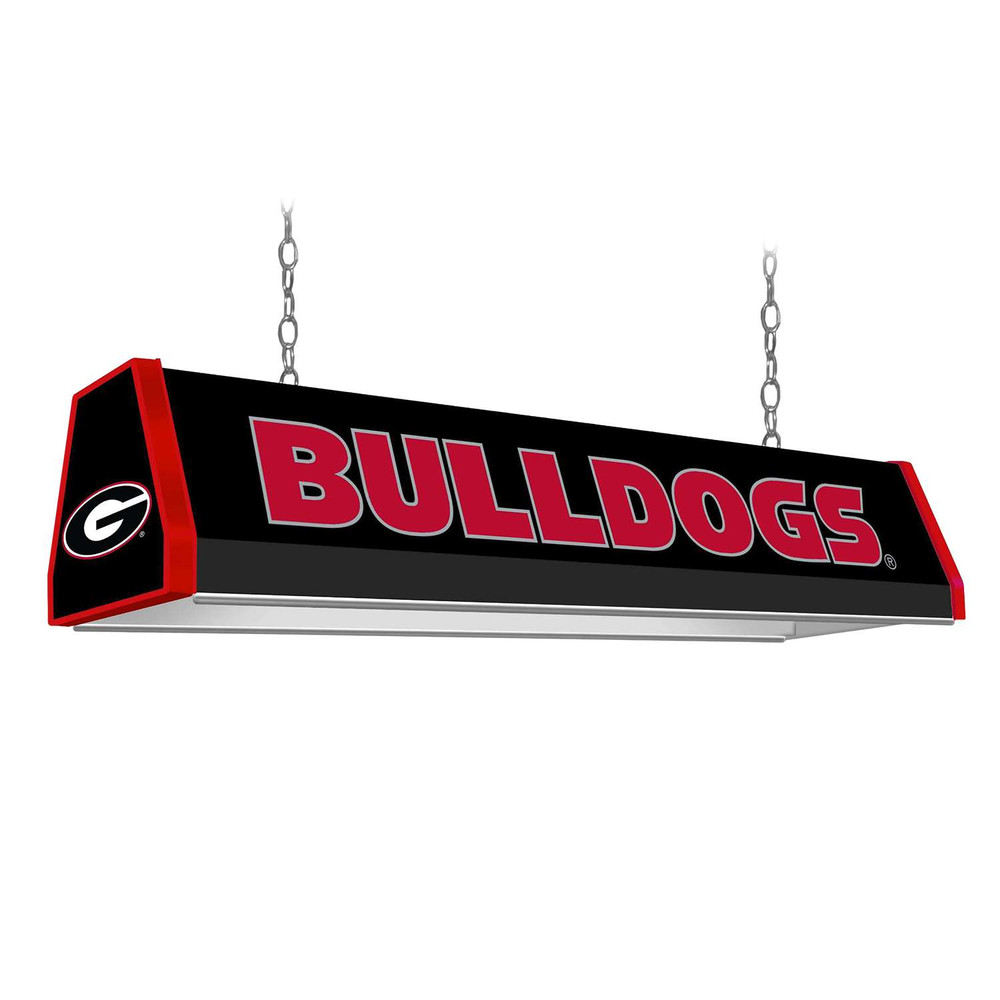 Georgia Bulldogs Standard Pool Table Light - Black | The Fan-Brand | NCGEOR-310-01A