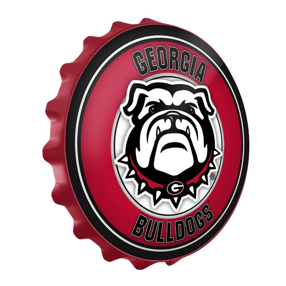 Georgia Bulldogs Uga - Bottle Cap Wall Sign - Red