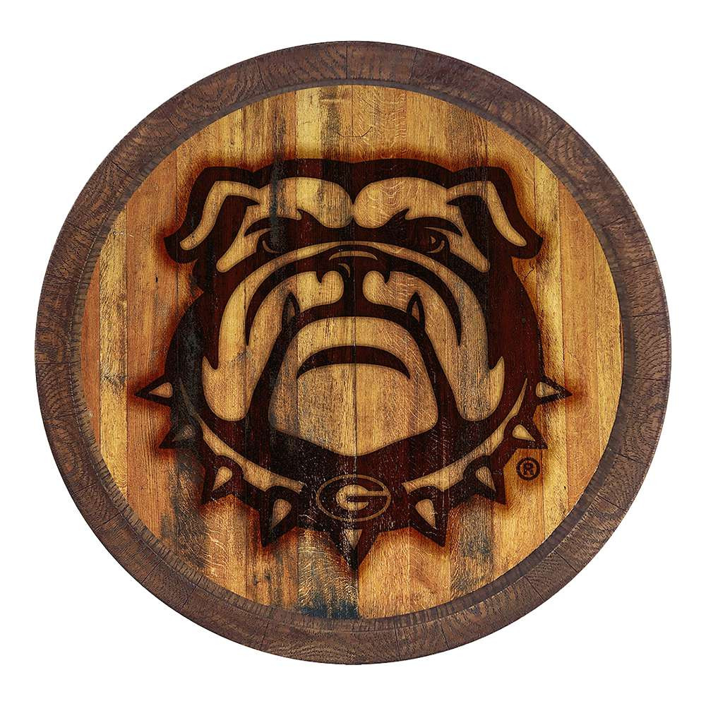Georgia Bulldogs Uga - Branded Faux Barrel Top Sign | The Fan-Brand | NCGEOR-240-05