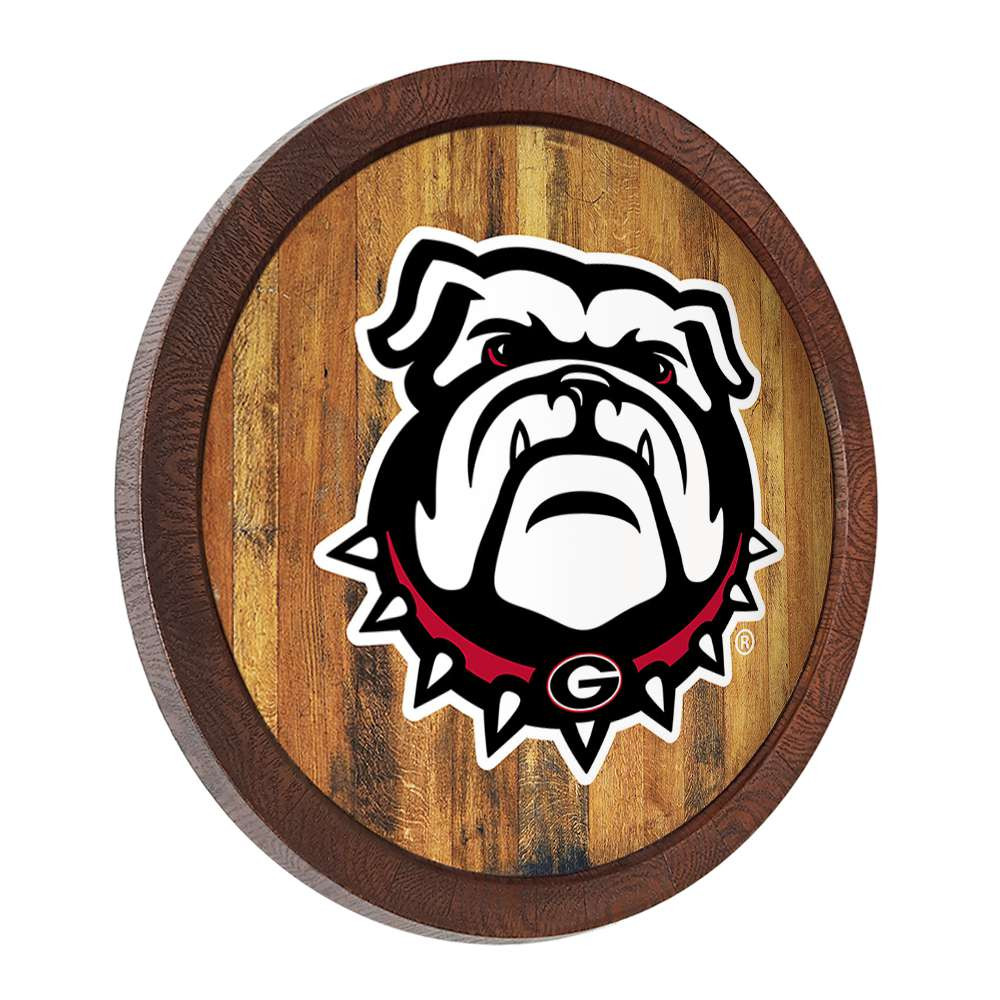 Georgia Bulldogs Uga - Faux Barrel Top Sign