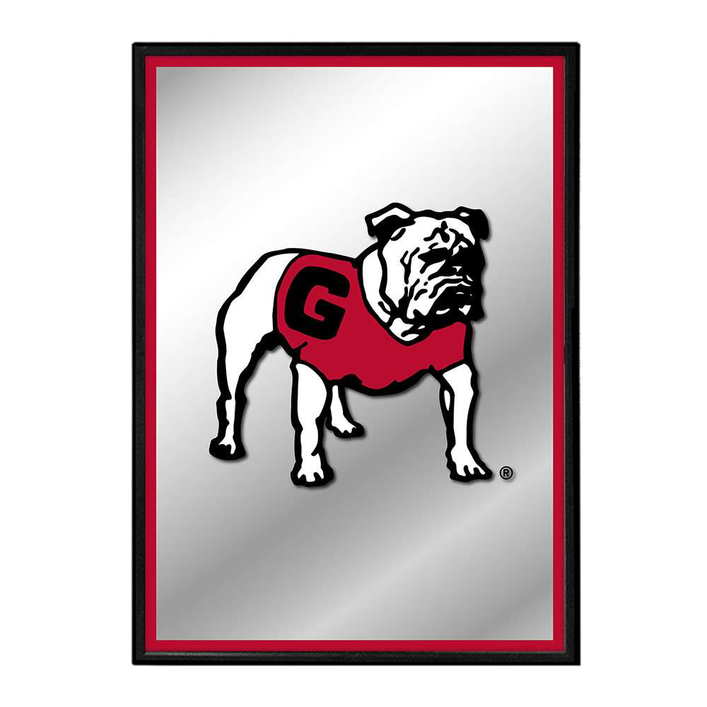 Georgia Bulldogs Uga - Framed Mirrored Wall Sign | The Fan-Brand | NCGEOR-275-01