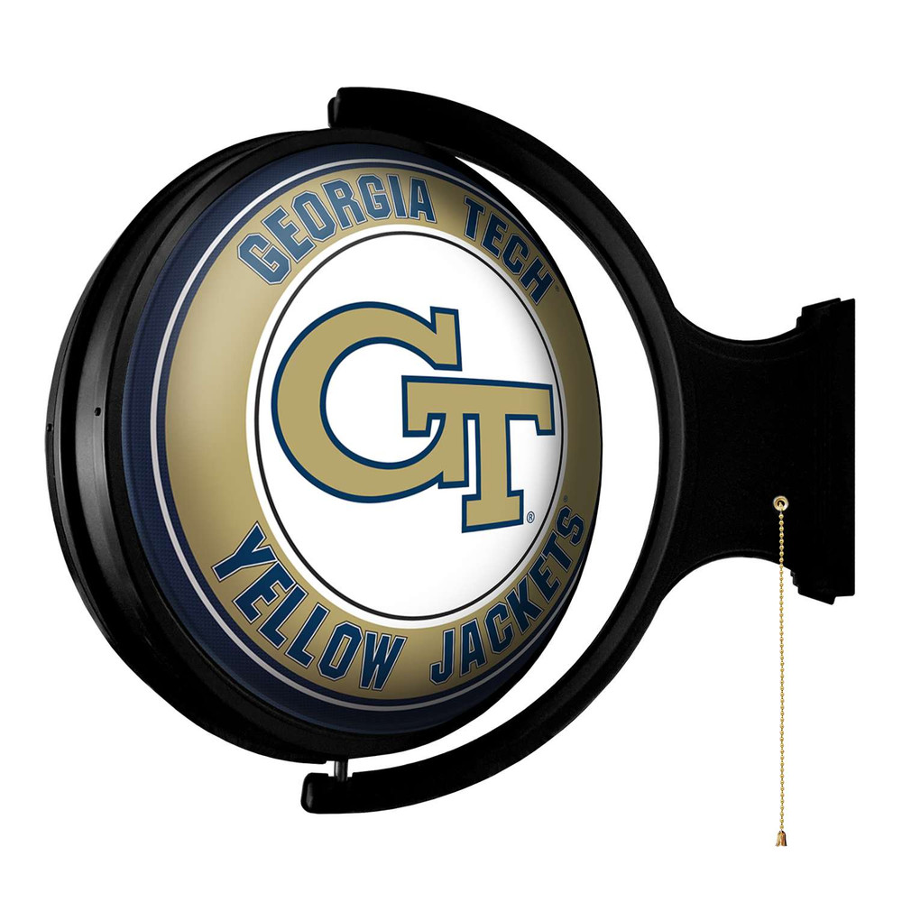 Georgia Tech Yellow Jackets Original Round Rotating Lighted Wall Sign