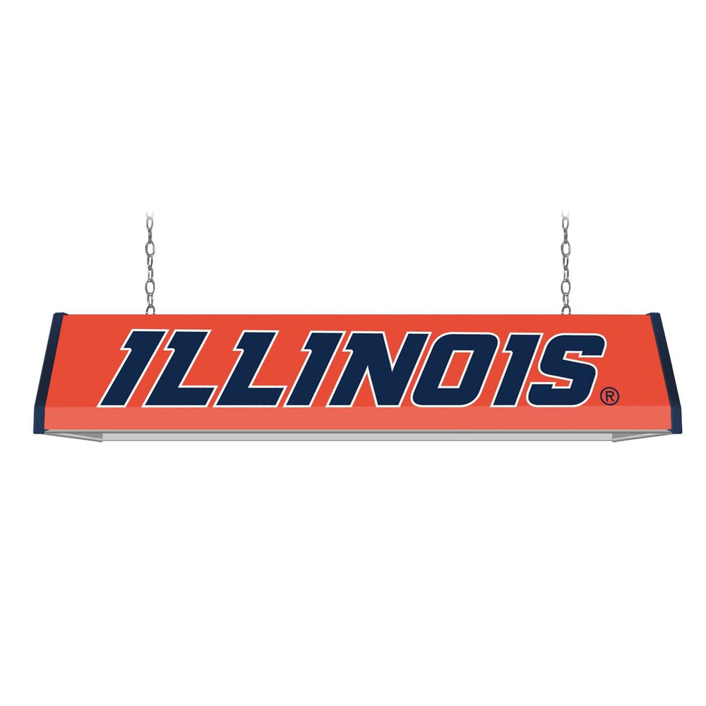 Illinois Fighting Illini Standard Pool Table Light - Orange