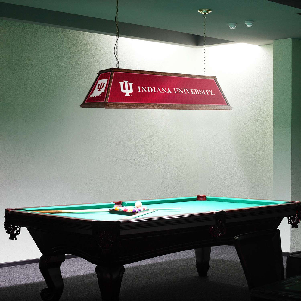 Indiana Hoosiers Premium Wood Pool Table Light