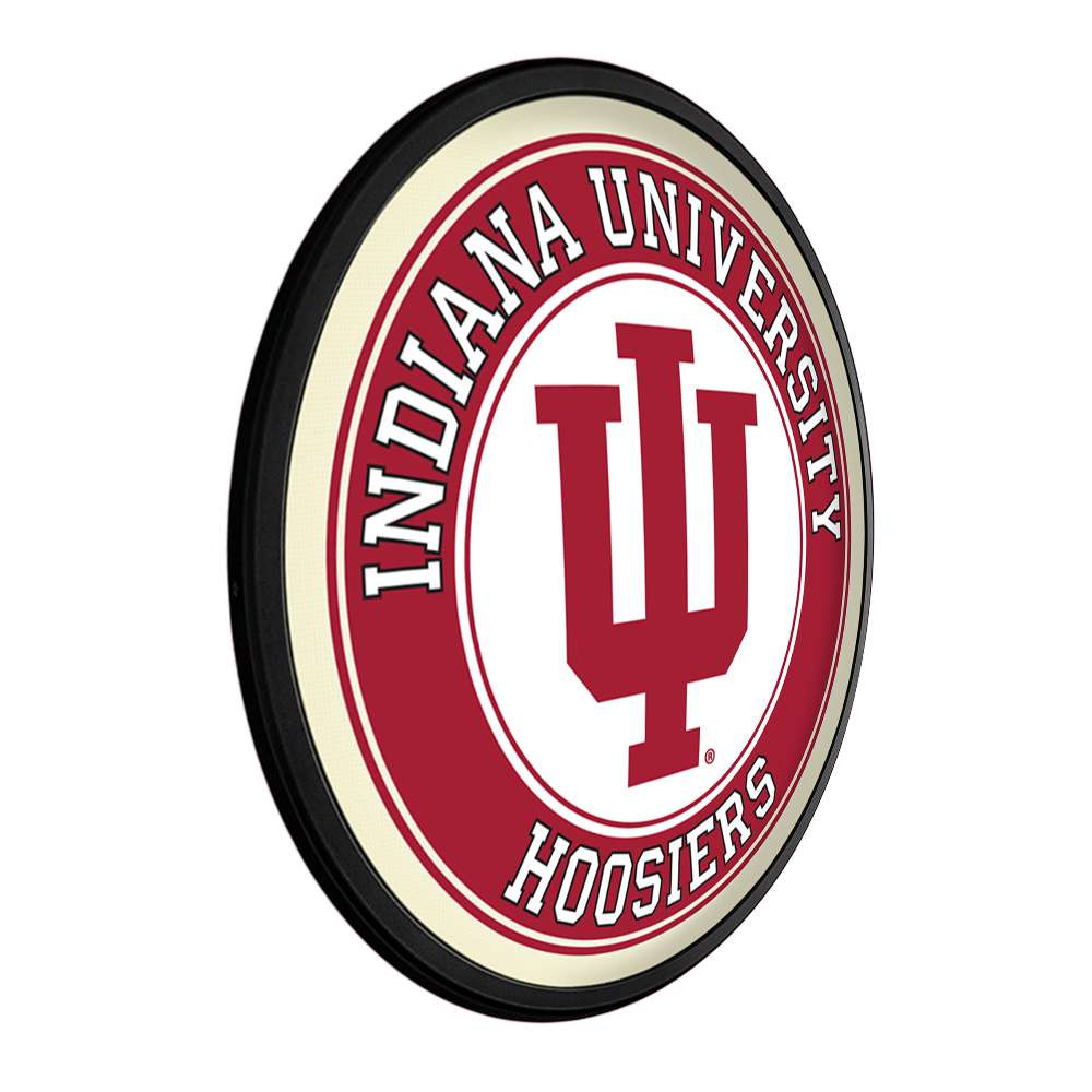 Indiana Hoosiers Round Slimline Lighted Wall Sign