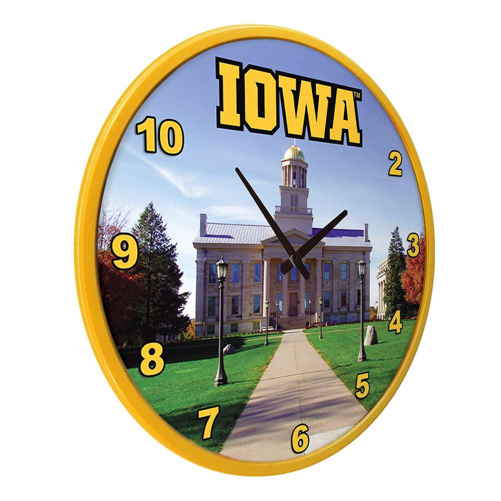 Iowa Hawkeyes Capital - Modern Disc Wall Clock