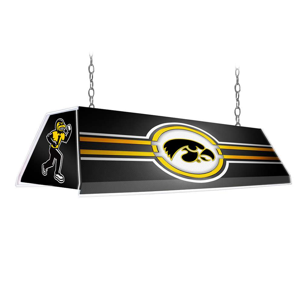 Iowa Hawkeyes Edge Glow Pool Table Light - Black | The Fan-Brand | NCIOWA-320-01