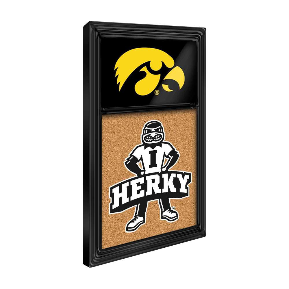 Iowa Hawkeyes Herky - Cork Noteboard