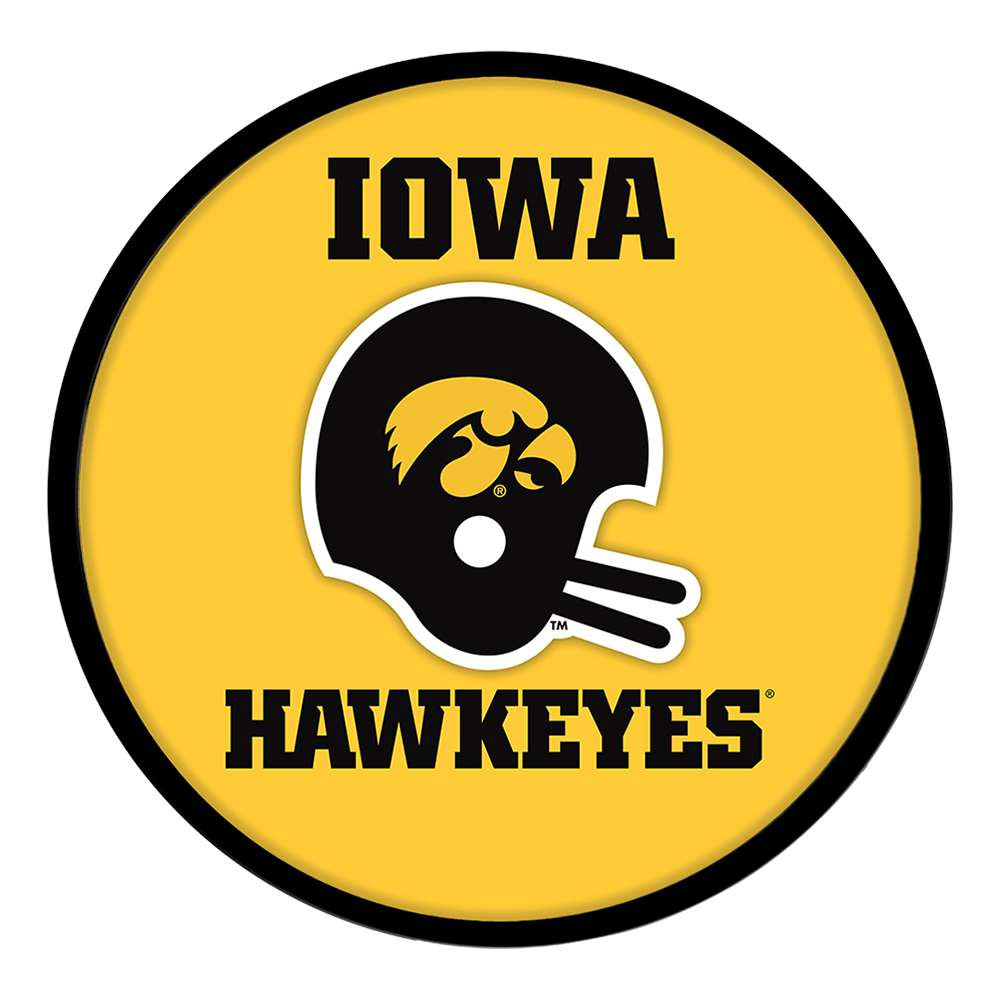Iowa Hawkeyes Vintage - Round Modern Disc Wall Sign | The Fan-Brand | NCIOWA-230-03