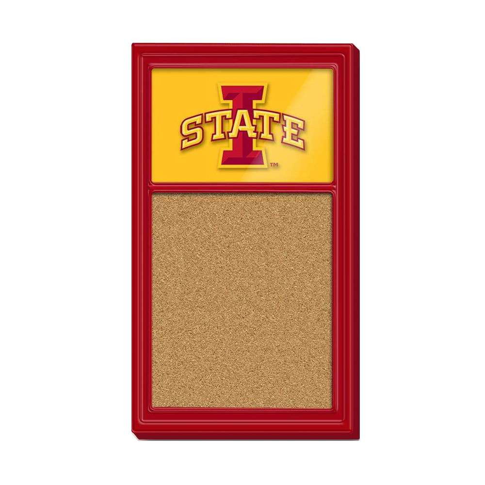 Iowa State Cyclones Cork Noteboard - Red Frame | The Fan-Brand | NCIOST-640-01B