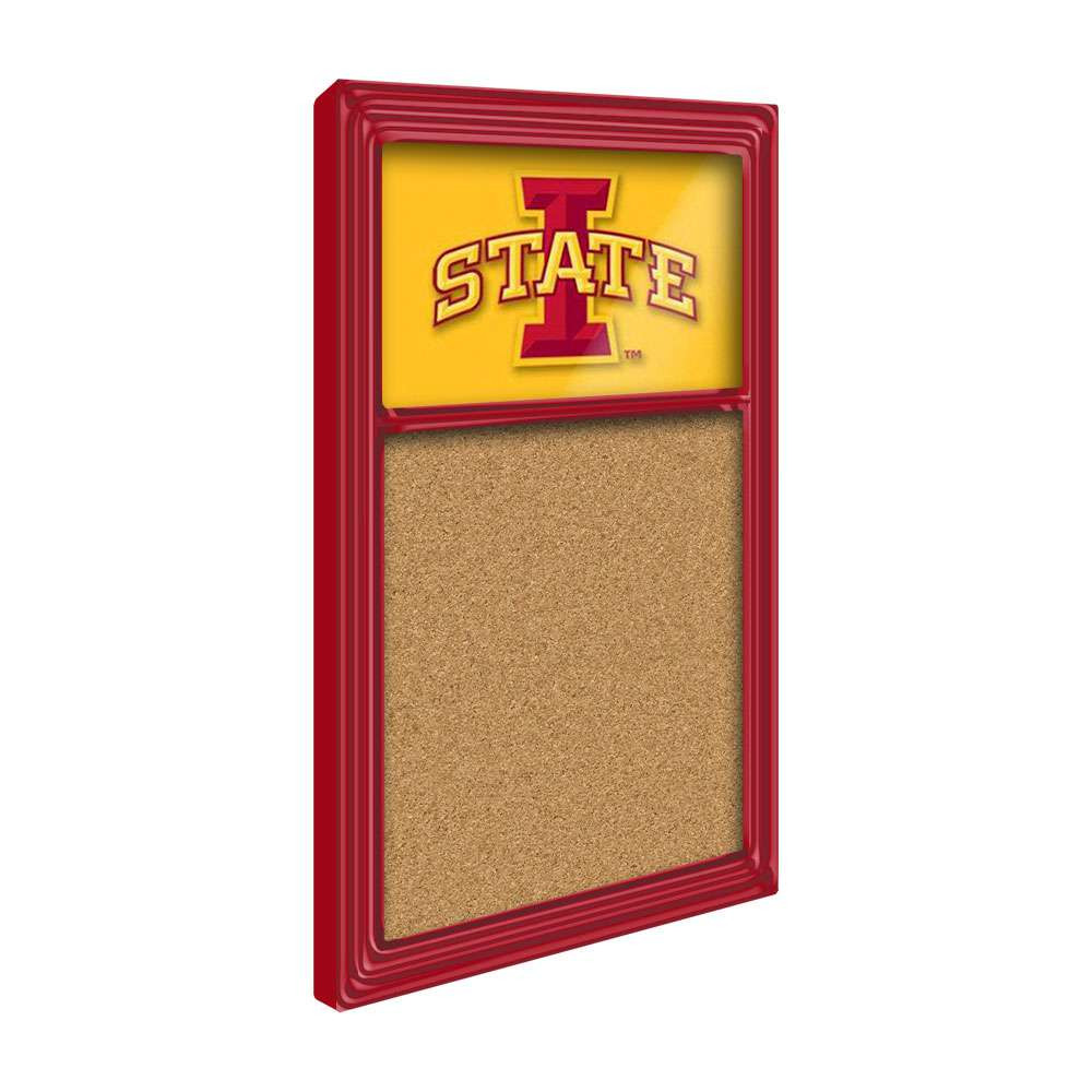 Iowa State Cyclones Cork Noteboard - Red Frame