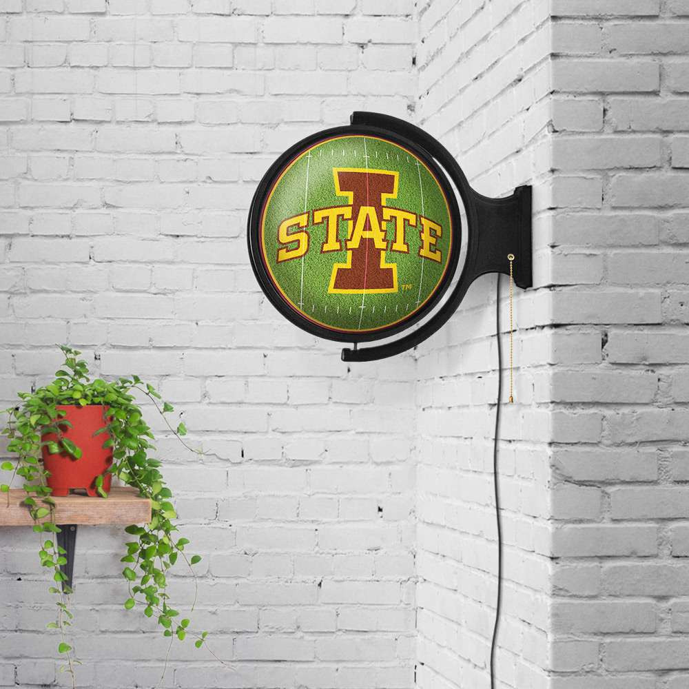 Iowa State Cyclones On the 50 - Rotating Lighted Wall Sign