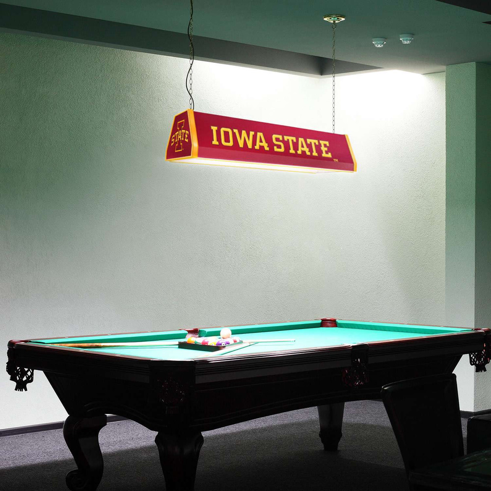 Iowa State Cyclones Standard Pool Table Light - Red