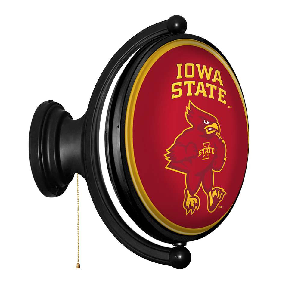 Iowa State Cyclones Swoop - Original Oval Rotating Lighted Wall Sign