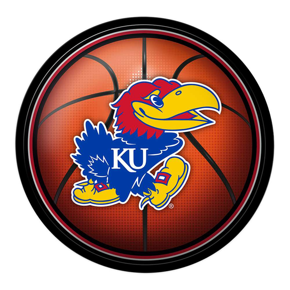 Kansas Jayhawks Basketball - Modern Disc Wall Sign | The Fan-Brand | NCKANS-230-11