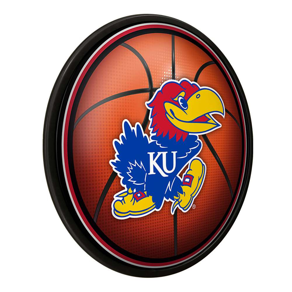 Kansas Jayhawks Basketball - Modern Disc Wall Sign