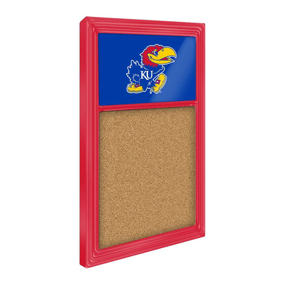 Kansas Jayhawks Cork Note Board