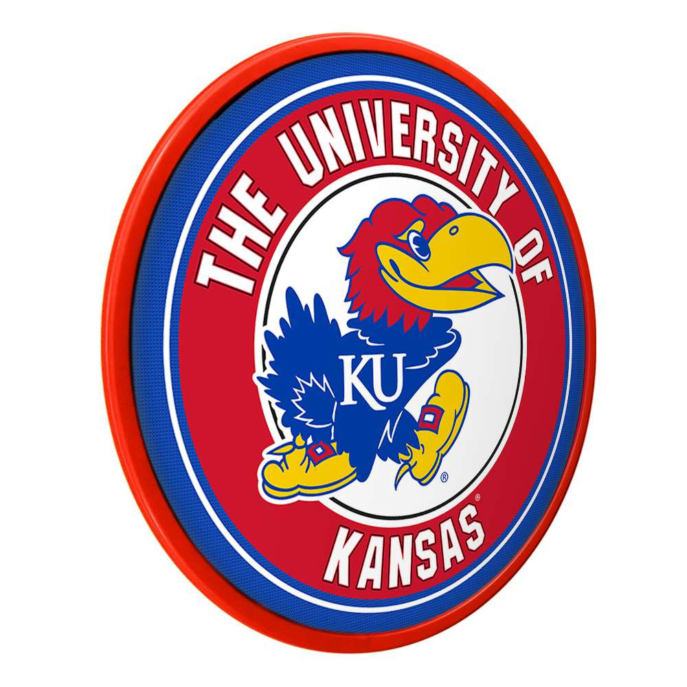 Kansas Jayhawks Modern Disc Wall Sign