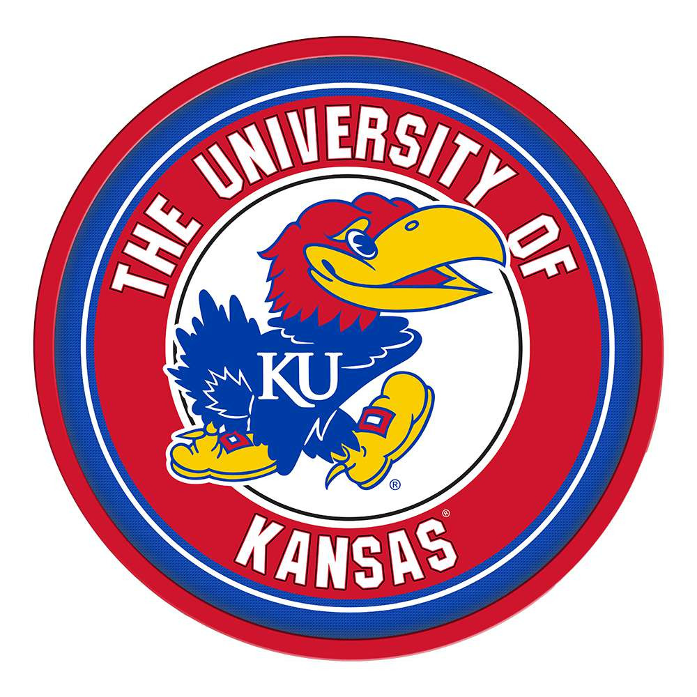 Kansas Jayhawks Modern Disc Wall Sign | The Fan-Brand | NCKANS-230-01