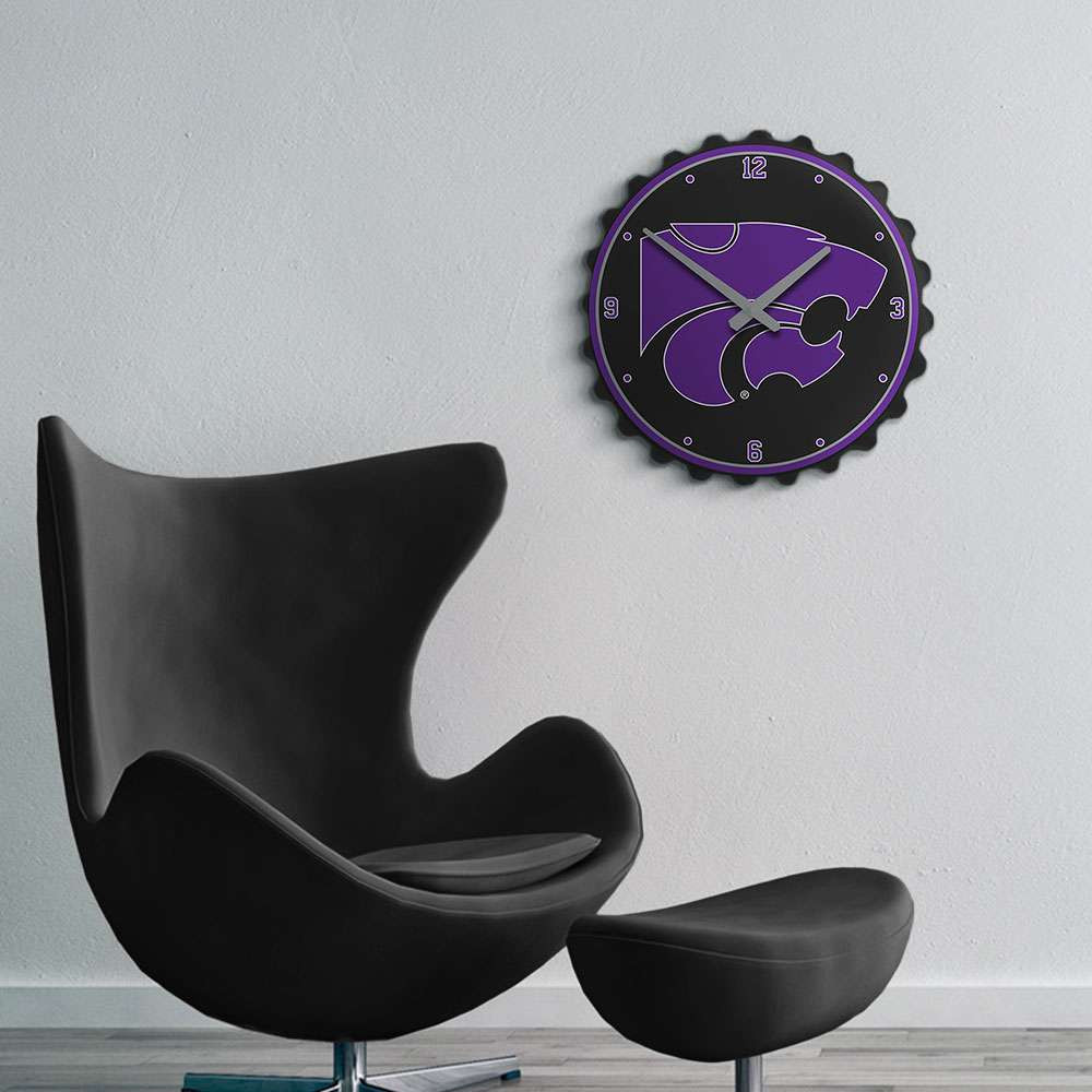 Kansas State Wildcats Bottle Cap Wall Clock