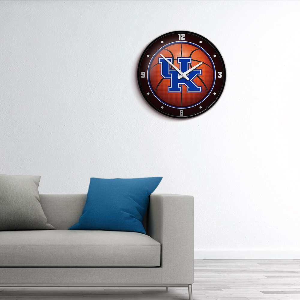 Kentucky Wildcats Basketball - Modern Disc Wall Clock