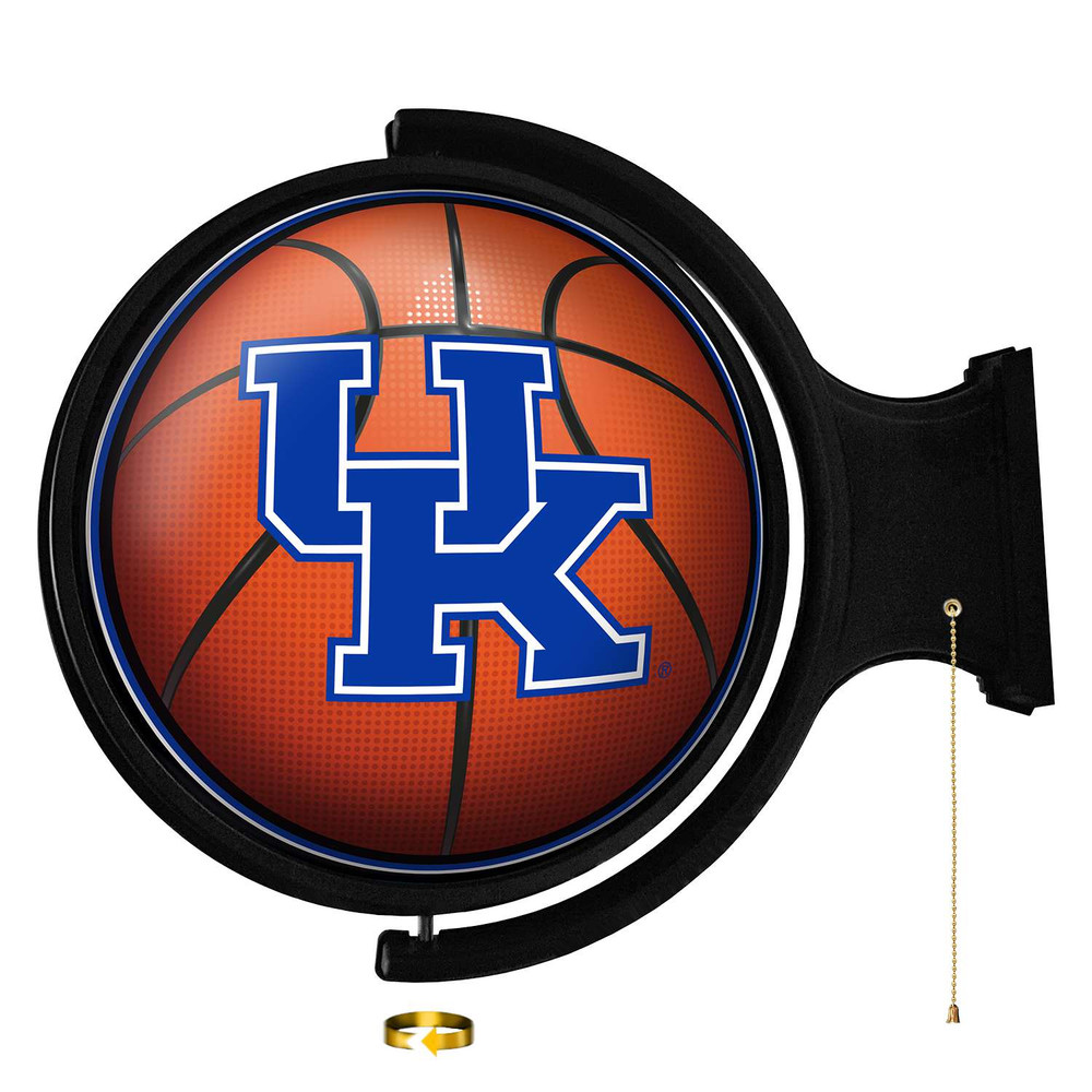 Kentucky Wildcats Basketball - Original Round Rotating Lighted Wall Sign | The Fan-Brand | NCKWLD-115-11