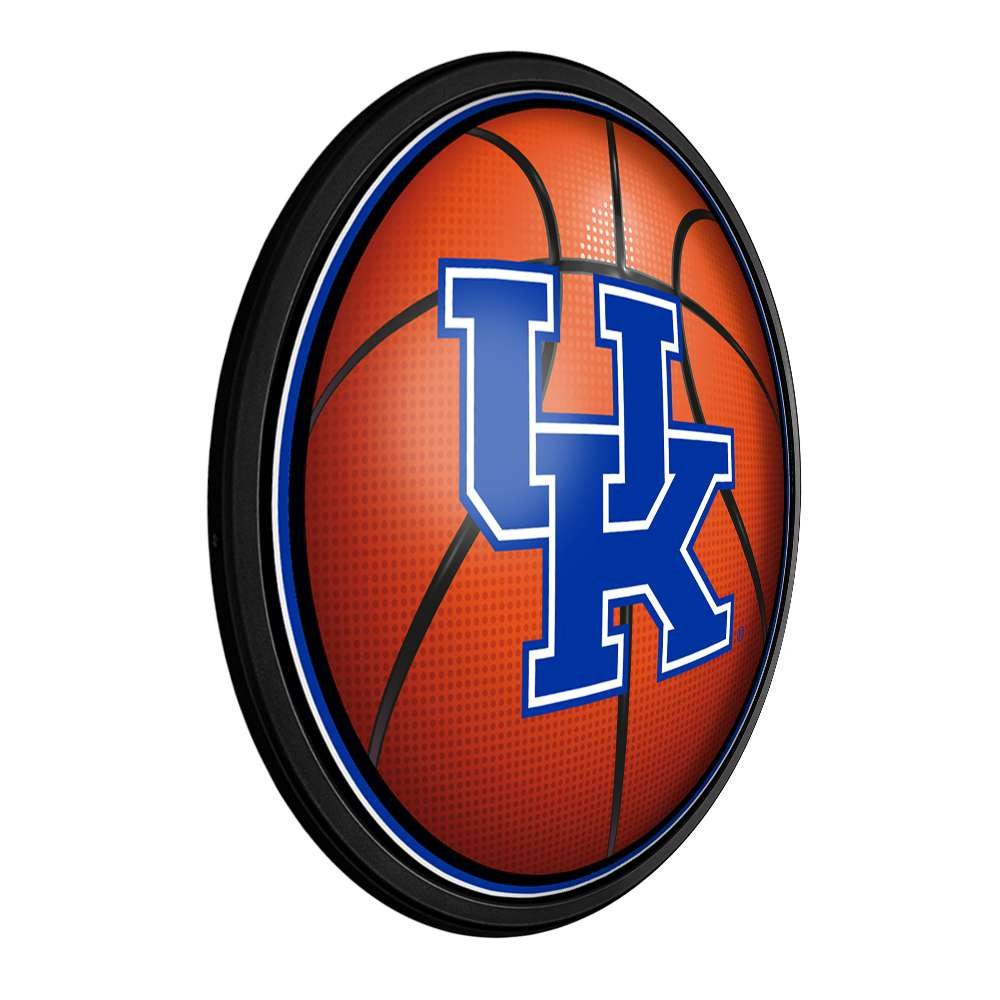 Kentucky Wildcats Basketball - Round Slimline Lighted Wall Sign