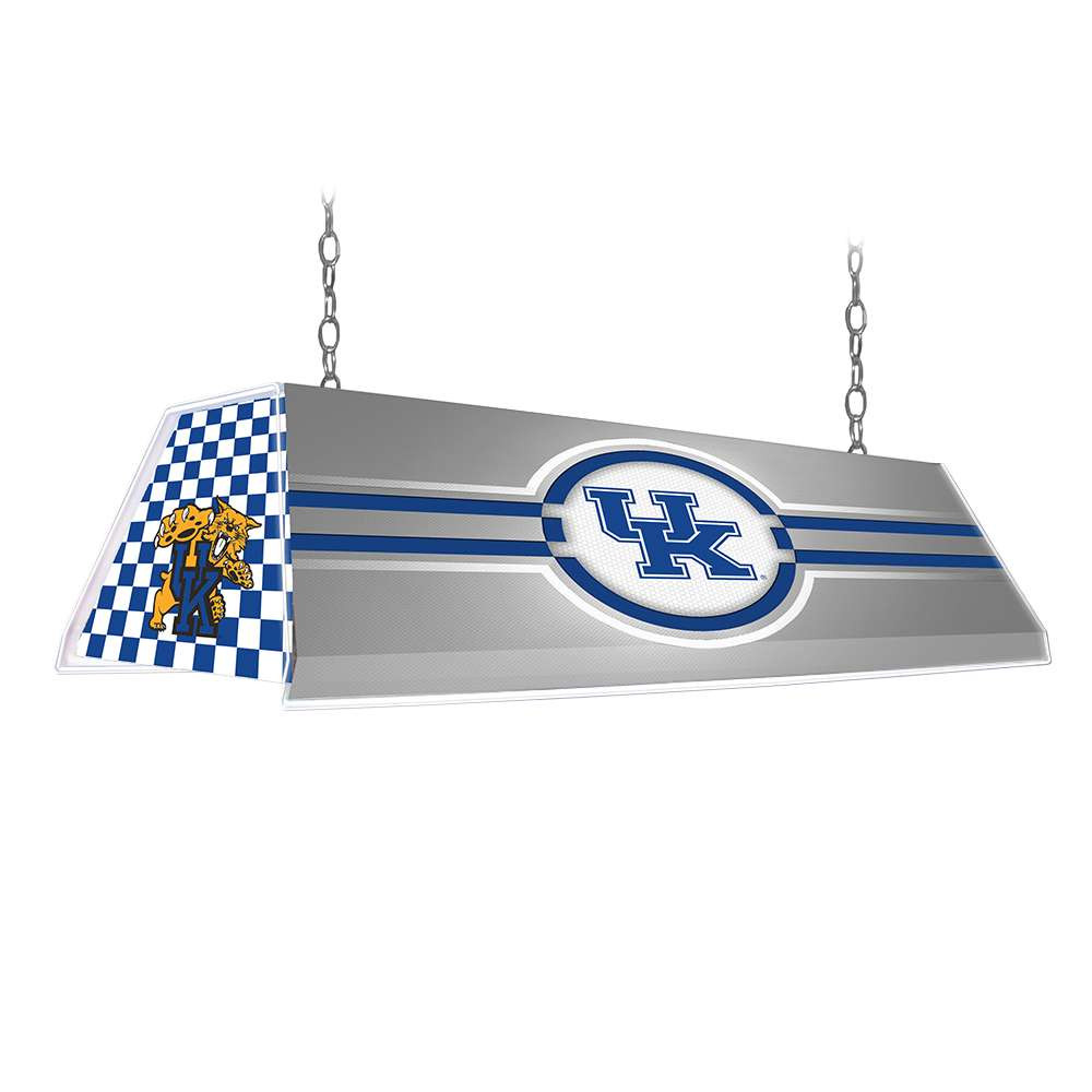 Kentucky Wildcats Edge Glow Pool Table Light - Gray / Checker | The Fan-Brand | NCKWLD-320-01B
