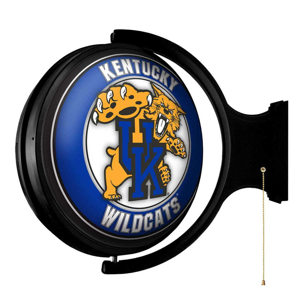 Kentucky Wildcats Mascot - Original Round Rotating Lighted Wall Sign