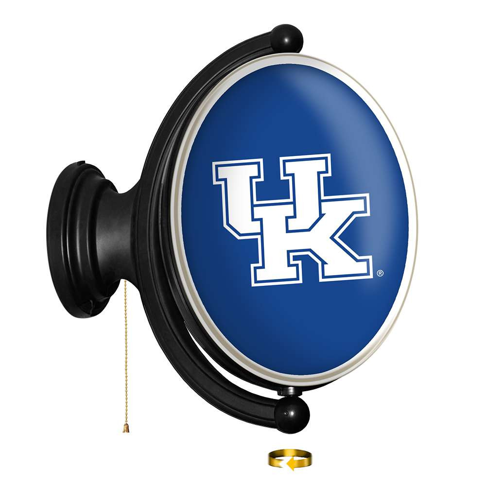 Kentucky Wildcats Original Oval Rotating Lighted Wall Sign - Blue | The Fan-Brand | NCKWLD-125-01A