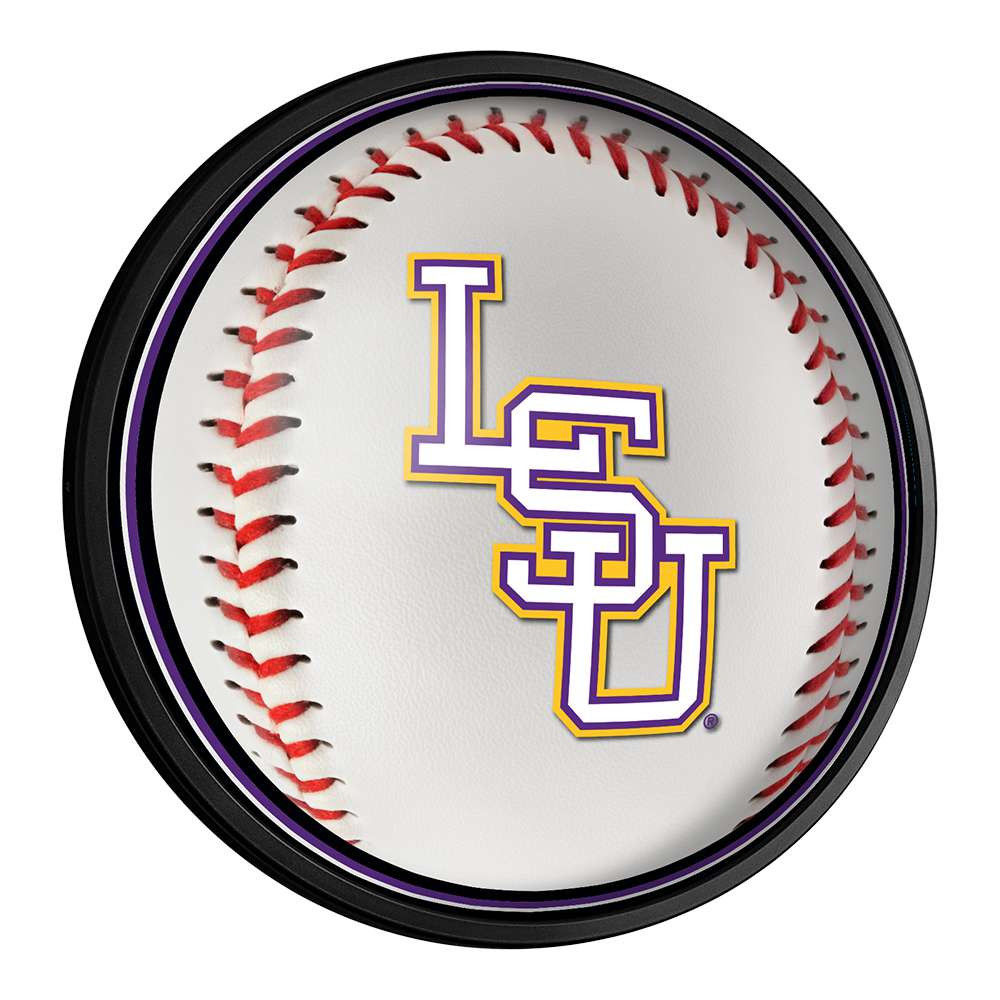 LSU Tigers Baseball - Slimline Lighted Wall Sign | The Fan-Brand | NCLSUT-130-31