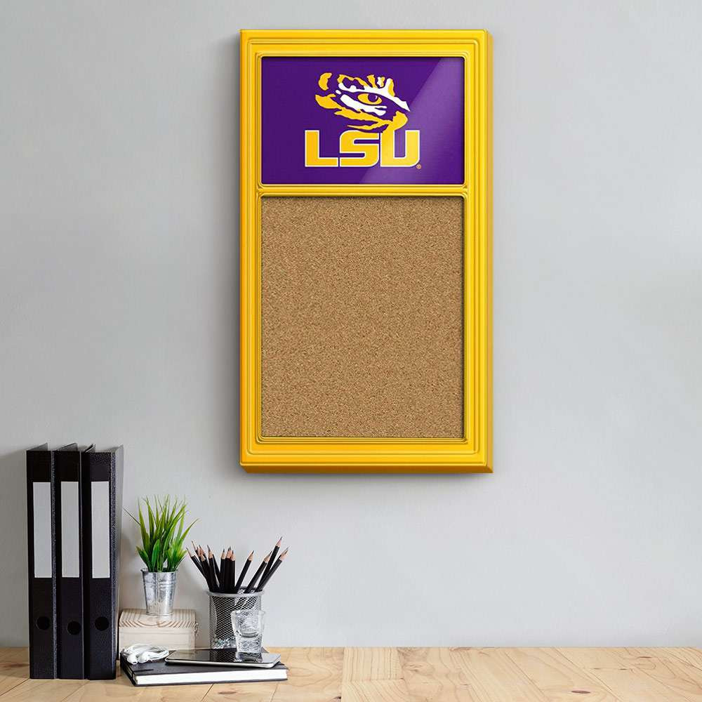 LSU Tigers Cork Noteboard