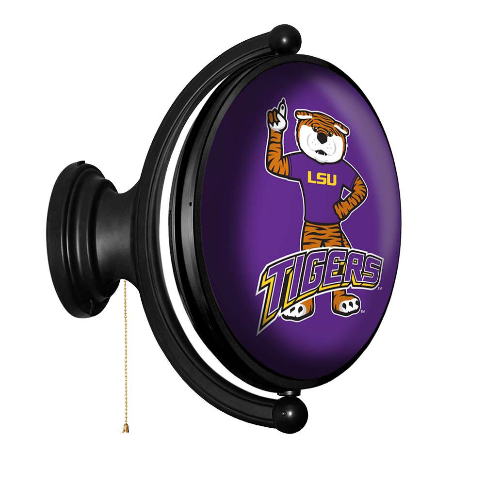 LSU Tigers Mike the Tiger - Original Oval Rotating Lighted Wall Sign
