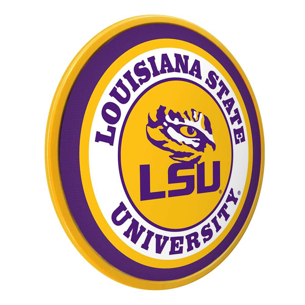 LSU Tigers Modern Disc Wall Sign