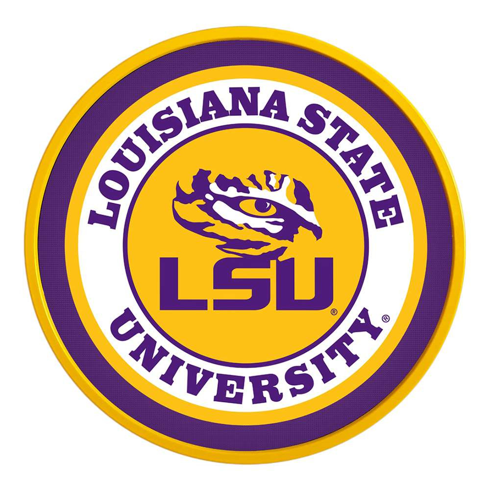 LSU Tigers Modern Disc Wall Sign | The Fan-Brand | NCLSUT-230-01