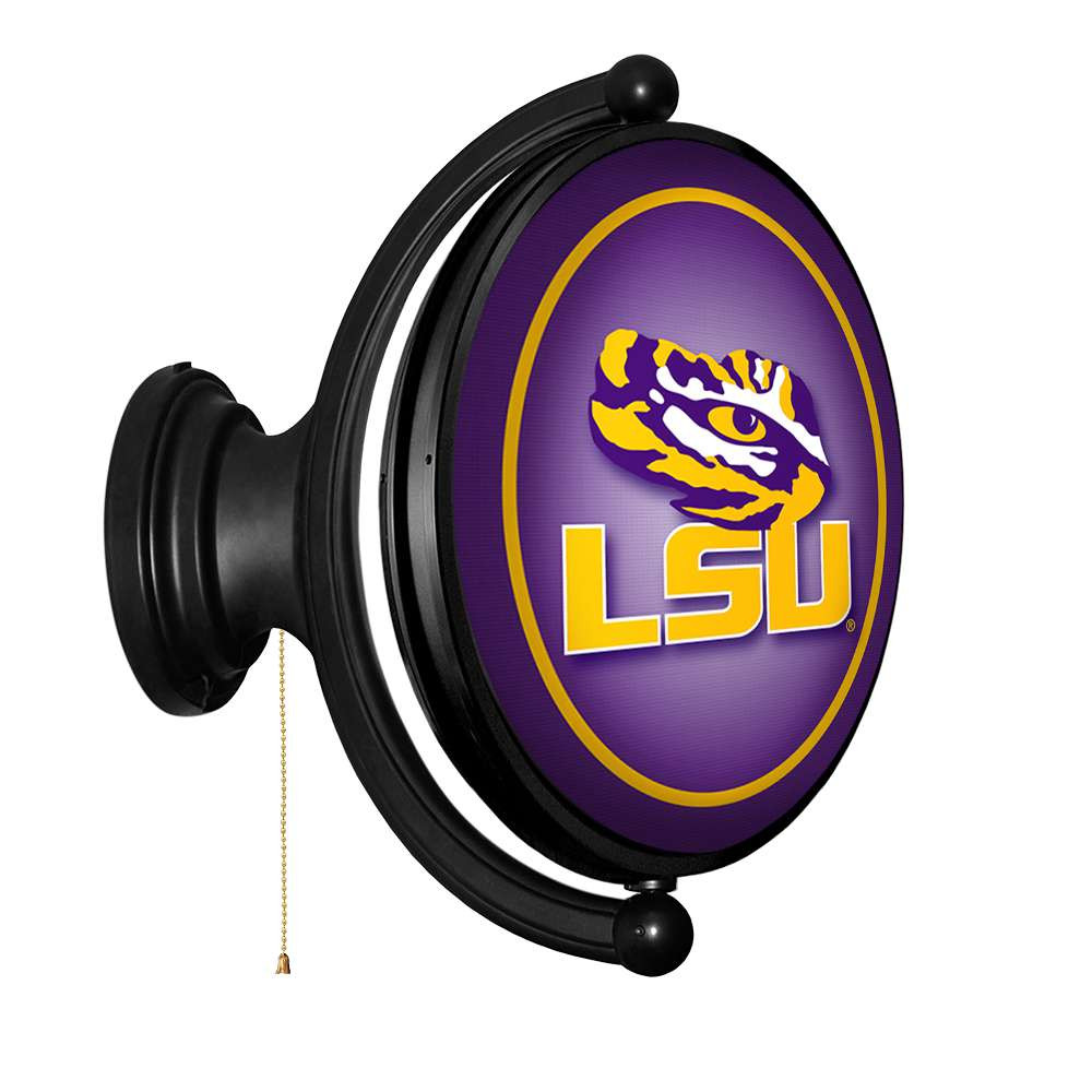 LSU Tigers Original Oval Rotating Lighted Wall Sign