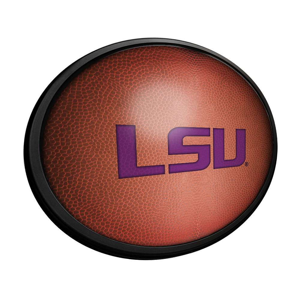 LSU Tigers Pigskin - Oval Slimline Lighted Wall Sign